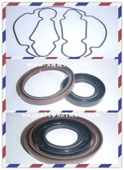 Rubber compression oil seal grommet