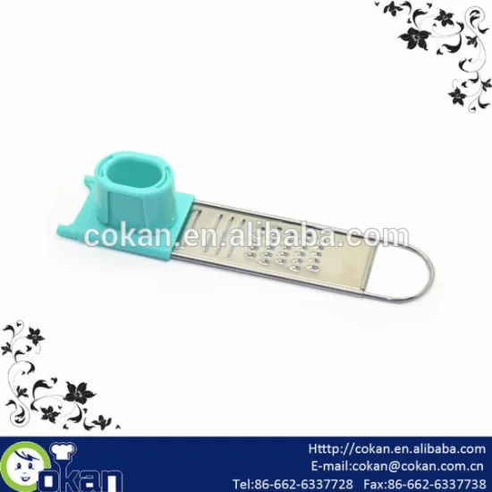 New Design Stainless Steel Garlic Grater with handle,Garlic Peeler CK-GT084