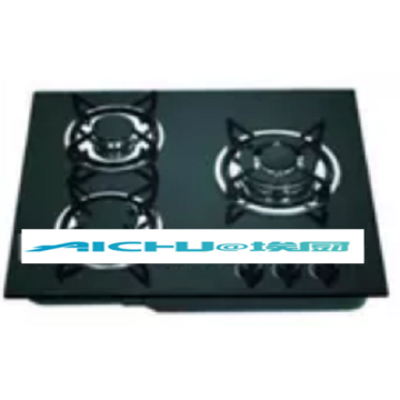 3 Burners Gas Stove Enamel Pan Support Hobs