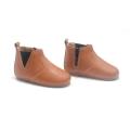 Botas de couro marrom inverno infantil chelsea