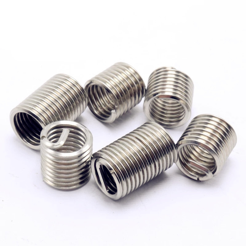M10*1 Size Fine Thread Insert Coils Stainless Steel Free Running Fasteners for Metric Applications