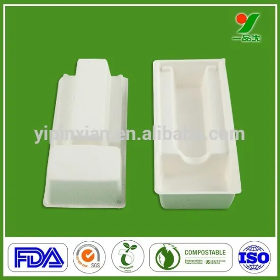 biodegradable molded fibre packaging paper pulp disposable medical tray