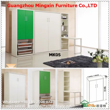 Ovit modern computer folding bed adjustable murphy bed invisible wall bed