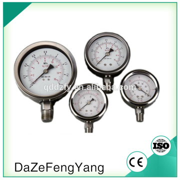 Hydraulic pressure gauge oil pressure gauge