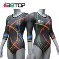 Leotards de dança de strass personalizados para ginástica competitiva
