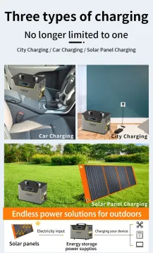 Rechargeable 1000W 2000W 3000W Portable Power Station with Lithium LiFePO4 Battery