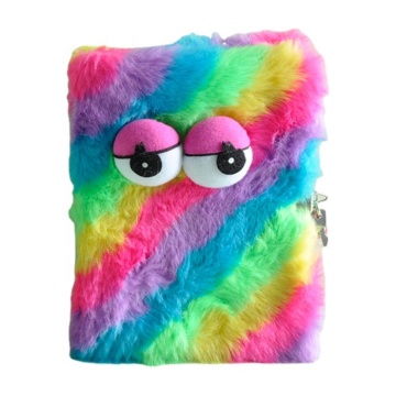 Cute Heart-Shaped Lock Monster Diary Notebook