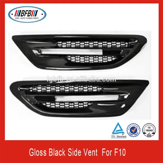 2013 Carbon Fiber Fender Grille Trim Set For BMW F10 5 Series