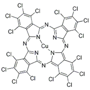 कॉपर, [1,2,3,4,8,9,10,11,15,16,17,18,22,23,24,25-hexadecachloro-29H, 31H-phthalocyaninato (2 -) - kN29, kN30 , kN31, kN32] -, (57254047, SP-4-1) - CAS 14832-14-5