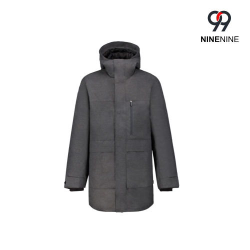 Parka invernale con cappuccio isolante da uomo