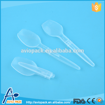 Professional non toxic clear mini plastic PP spoons with low price