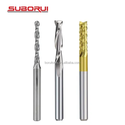 SUBORUI 10-Piece Titanium Dremel Burrs Cutting Tool Kit