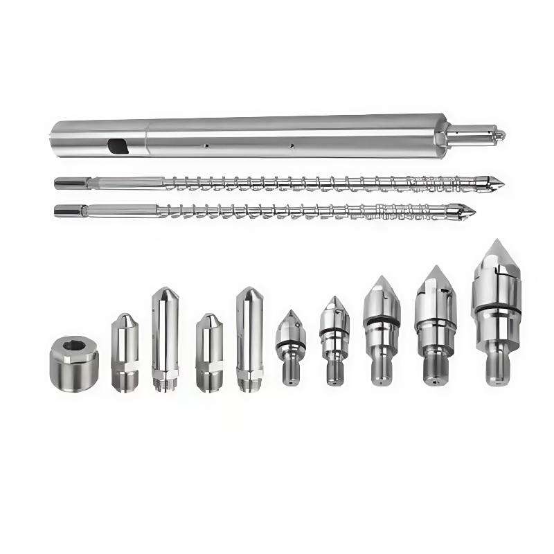 အပြည့်အဝအလိုအလျောက် rotary နှစ်ရောင်စပ်ဆေးထိုးစက်အတွက် ဝက်အူစည်