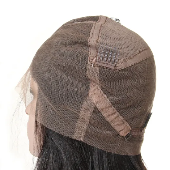 100% Indian Human Hair Full Lace Wig  Hand tied wig