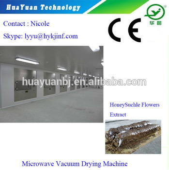 Industrial HoneySuchle Extraction Microwave Vacuum Dryer