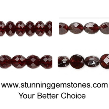 wholesale garnet beads, faceted/round/rondelle/oval/rectangular/coin garnet beads