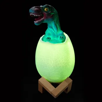 3D Print Dinosaur Night Lamps: LED Small Table Decor Lights