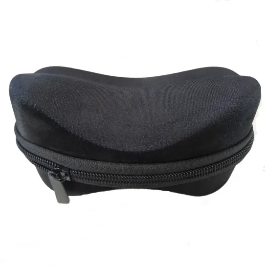 Spandex Material Black EVA Sunglasses Display Gift Packaging Case with Zipper