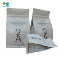 Flat bottom tea sealable pouches printing