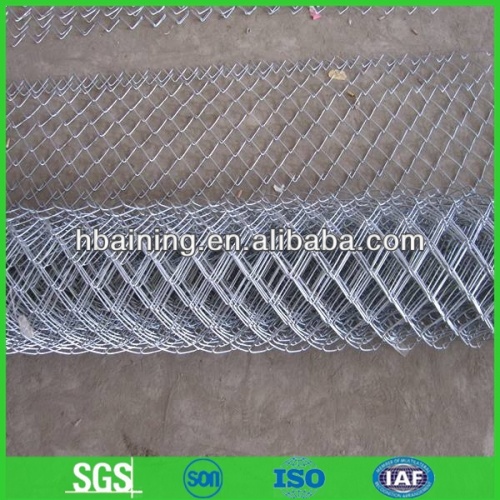 Chain link fence in compact roll