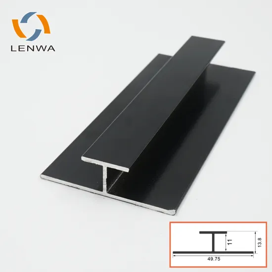 LENWA Aluminum H Section Trim for Wall Board and PVC Panel Shower Systems