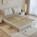 Creamy Nordic Bedroom Light Light Bed การจัดเก็บ 1.8 ม.