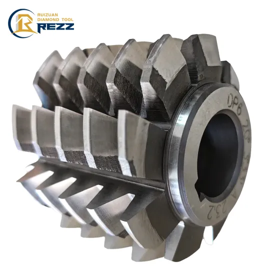 Ruizuan No Coating HSS DP Gear Hob DP 1.5-24 Angle 20 Straight Bevel Gear Cutter