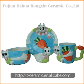 China Supplier High Quality Ceramic Cartoon Aninmal creative tableware