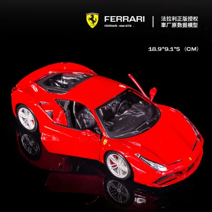 Bburago 1:24 Scale Ferrari Enzo 488 Super Racing Sports Car Metal Collectible Diecast Model