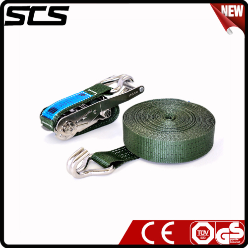 For Lifting, Loading & Unloading, Pipe Laying Ratchet Tie Down With Metal Hook, High Quality For