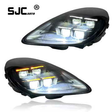 SJC for Porsche 982 982C Headlight 16-23 to 2024 Style For Cayman Boxster 718 Modified LED Matrix Front Lamps Car Accessories