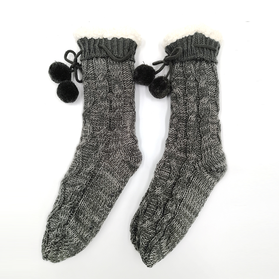 Custom thermal winter warm fuzzy socks