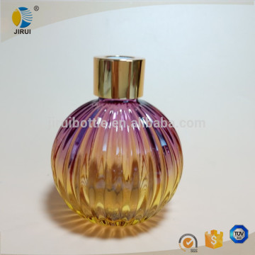 gradual color coating pumpkin glass bottle