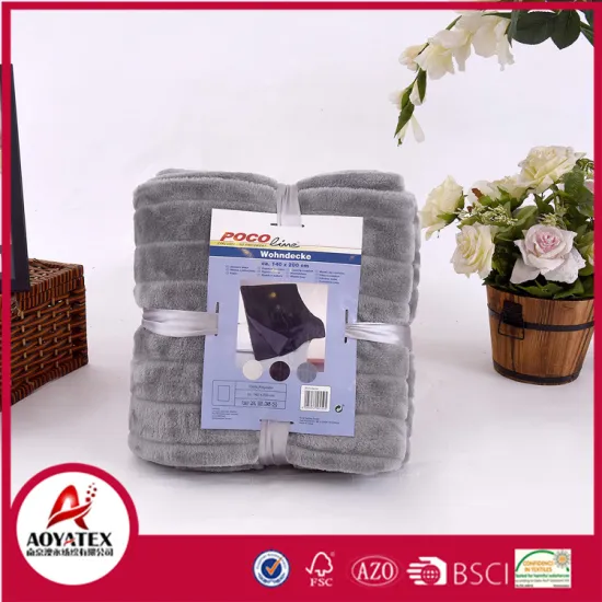 reasonable price brushed long pile fake fur with polar fleece blanket
