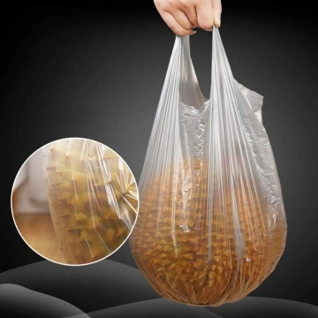 Sac à provisions en plastique transparent, sacs en plastique de