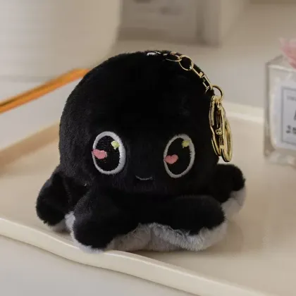 Cute Turtle Octopus Plush Keychain