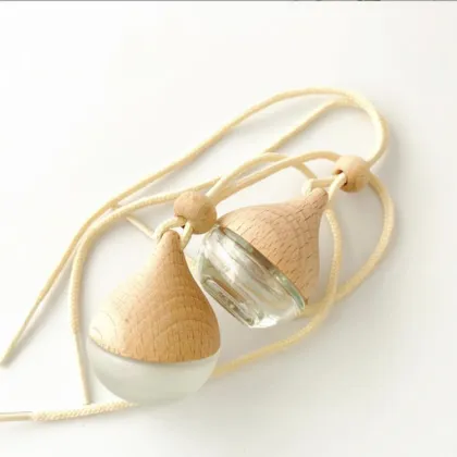 Wooden Cap Frost 8ml 10ml Car Air Diffuser Perfume Bottle