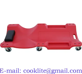 40" Molded Plastic Mechanics Under Auto Car Creeper with Padded Headrest Vehicle Repair Tool