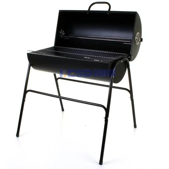 Hot Sale Barrel Charcoal Black Oil Drum Barbecue Grill Smoker Barrel Grill