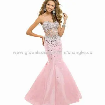 Prom dresses, crew neckline, long sleeves