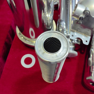 New Stainless Steel Wire Mesh Filter Element - Plain Weave Round Hole Perforated Pre-Filtration Mesh Punching Pipe