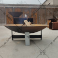 Charcoal Corten Steel Wood Fire Pits