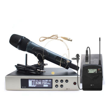Professional UHF Wireless Microphone System with E835S Handheld and Lapel/Lavalier Microphones - EW135G4, EW100G4