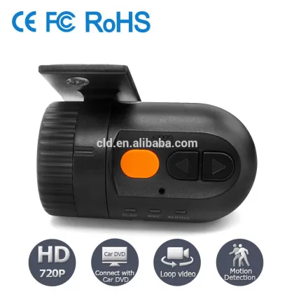 TF Card Memory Loop Recording AVI WDR H.264 Dash Cam with Night Vision