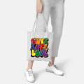 Love Rainbow Design Pride Day Tote Bag