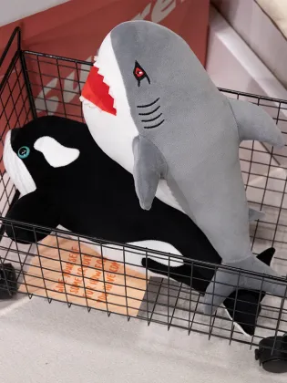 Light-up Ocean Series Shark Plush Toy: Shark Pillow Doll & Gift for Oceanarium Fans