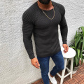 Slim-Fit Long Sleeve Round Neck Pullover Strickwege