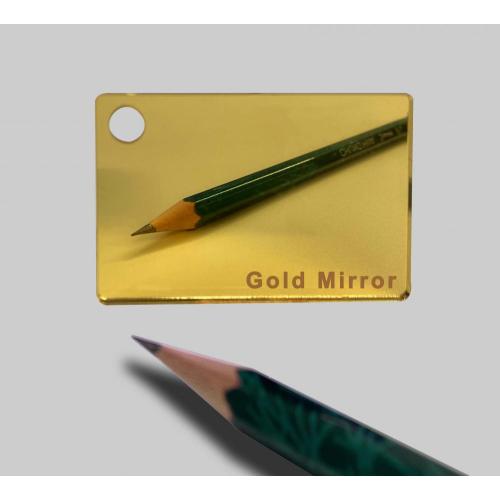 Feuille de plexiglas acrylique miroir d&#39;or 3mm d&#39;épaisseur 1220 * 2440mm