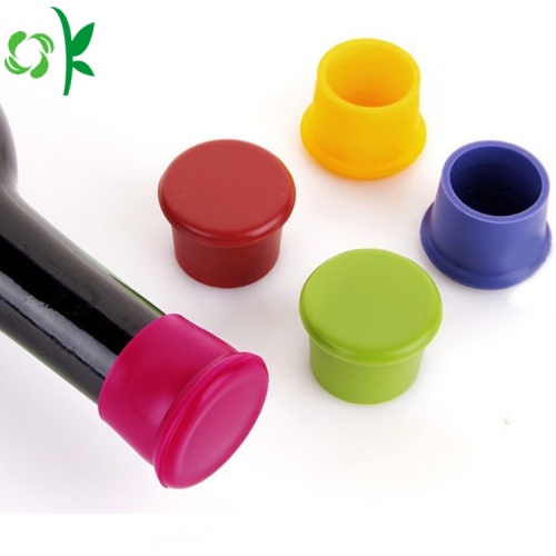 Pupular Menyesuaikan logo Silicone Wine Glass Bottle Stopper