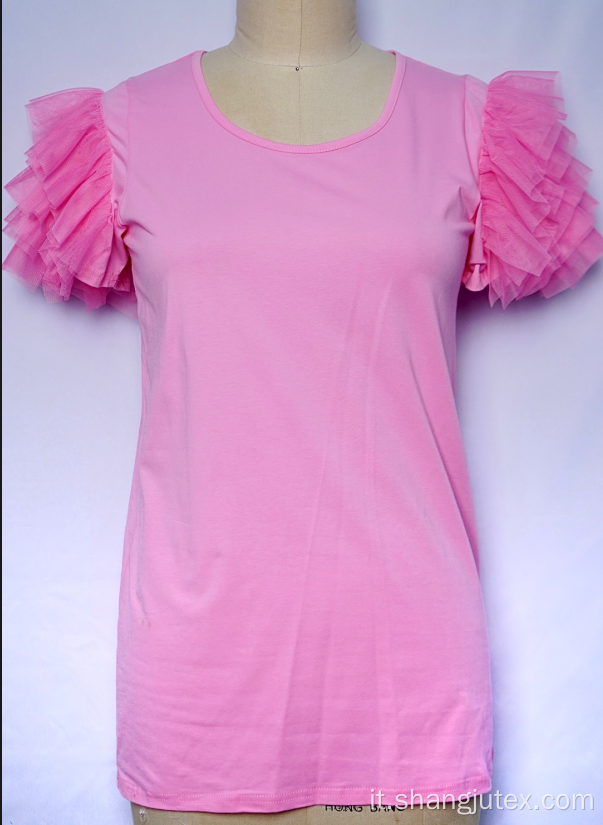 Cotton Jersey Women Knitting Tops